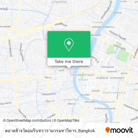 ตลาดข้างวัดอมรินทรารามวรมหาวิหาร map