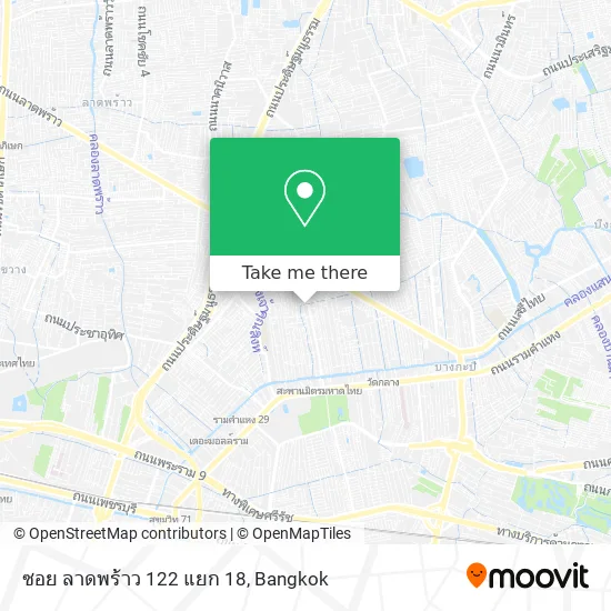 ซอย ลาดพร้าว 122 แยก 18 map