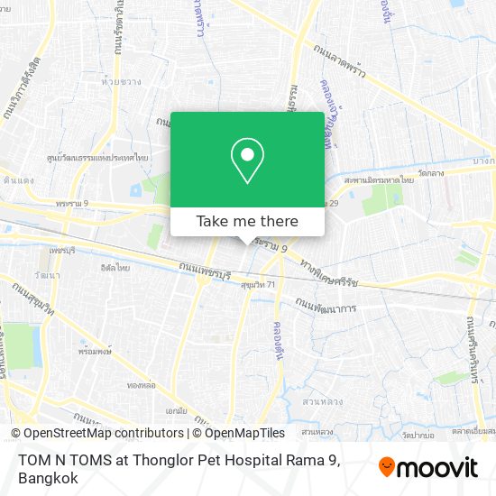 TOM N TOMS at Thonglor Pet Hospital Rama 9 map