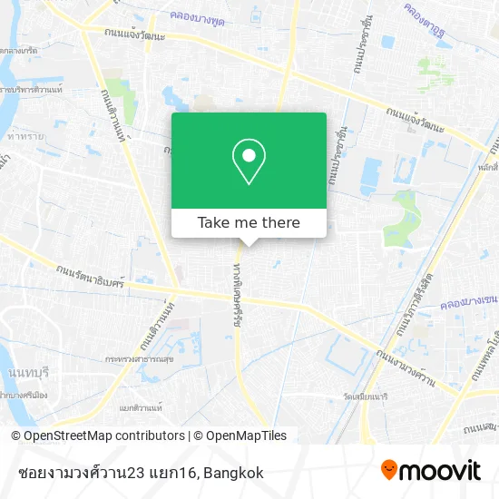ซอยงามวงศ์วาน23 แยก16 map