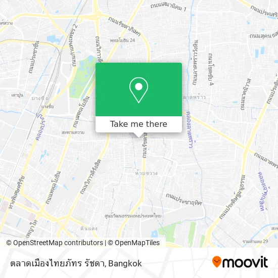 ตลาดเมืองไทยภัทร รัชดา map