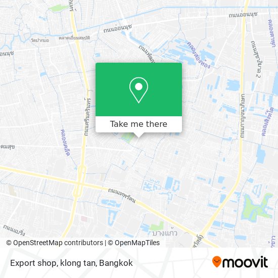 Export shop, klong tan map