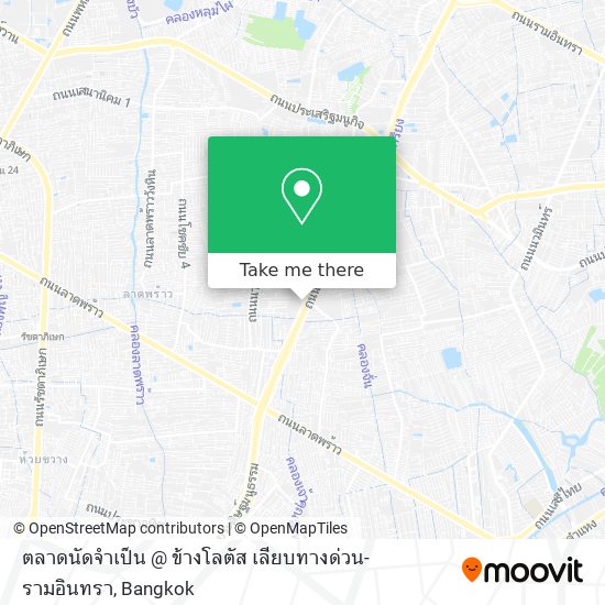 ตลาดนัดจำเป็น @ ข้างโลตัส เลียบทางด่วน-รามอินทรา map