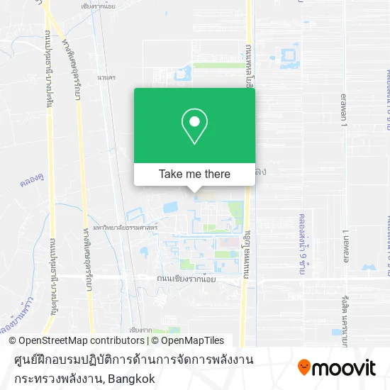 ศูนย์ฝึกอบรมปฏิบัติการด้านการจัดการพลังงาน กระทรวงพลังงาน map