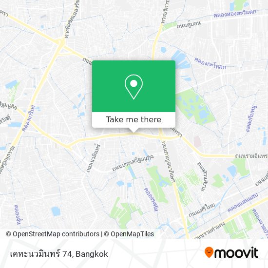 เคหะนวมินทร์ 74 map