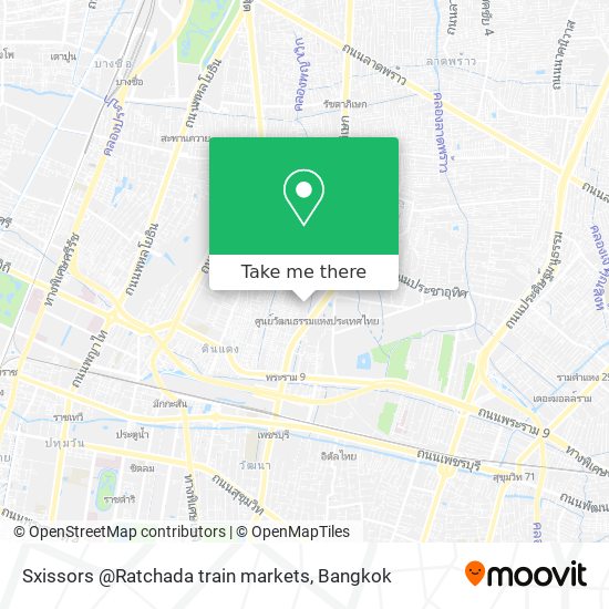 Sxissors @Ratchada train markets map