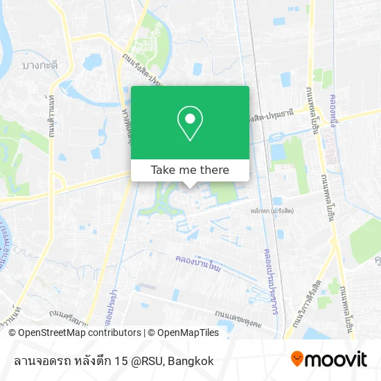 ลานจอดรถ หลังตึก 15 @RSU map