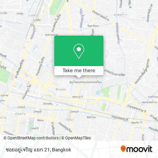 ซอยอยู่เจริญ แยก 21 map