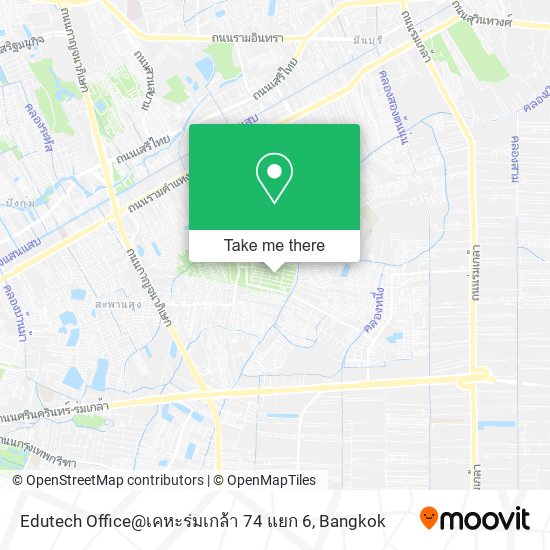 Edutech Office@เคหะร่มเกล้า 74 แยก 6 map