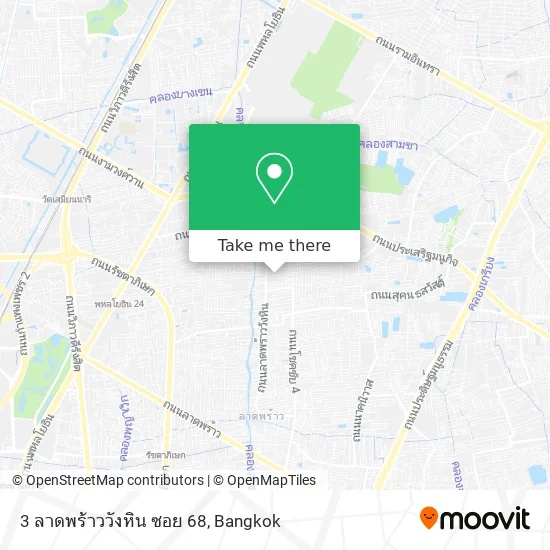 3 ลาดพร้าววังหิน ซอย 68 map