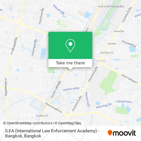ILEA (International Law Enforcement Academy) - Bangkok map