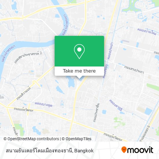 สนามธันเดอร์โดมเมืองทองธานี map