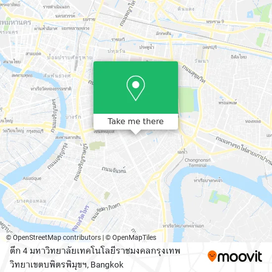 ตึก 4 มหาวิทยาลัยเทคโนโลยีราชมงคลกรุงเทพ วิทยาเขตบพิตรพิมุขฯ map