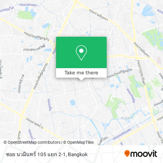 ซอย นวมินทร์ 105 แยก 2-1 map