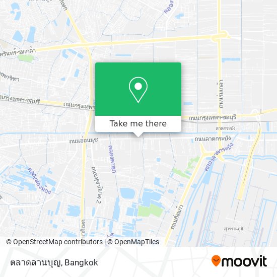 ตลาดลานบุญ map