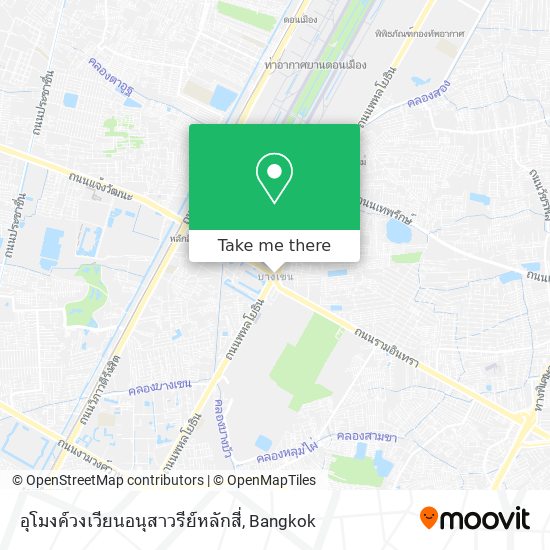 อุโมงค์วงเวียนอนุสาวรีย์หลักสี่ map