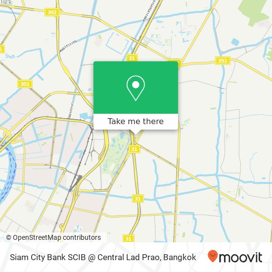 Siam City Bank SCIB @ Central Lad Prao map