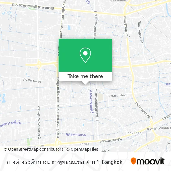 ทางต่างระดับบางแวก-พุทธมณฑล สาย 1 map
