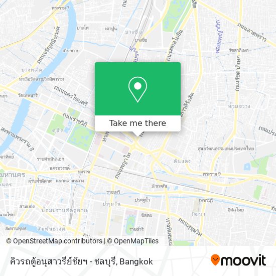 คิวรถตู้อนุสาวรีย์ชัยฯ - ชลบุรี map