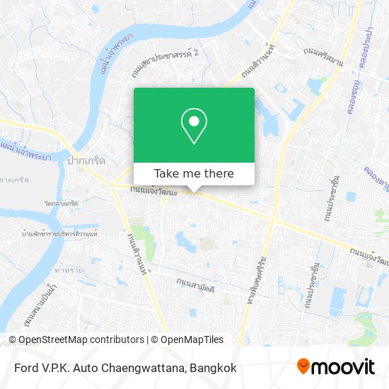 Ford V.P.K. Auto Chaengwattana map