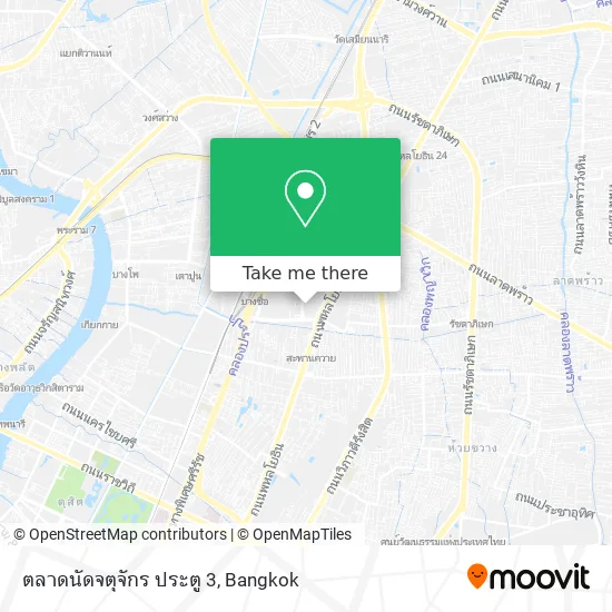 ตลาดนัดจตุจักร ประตู 3 map