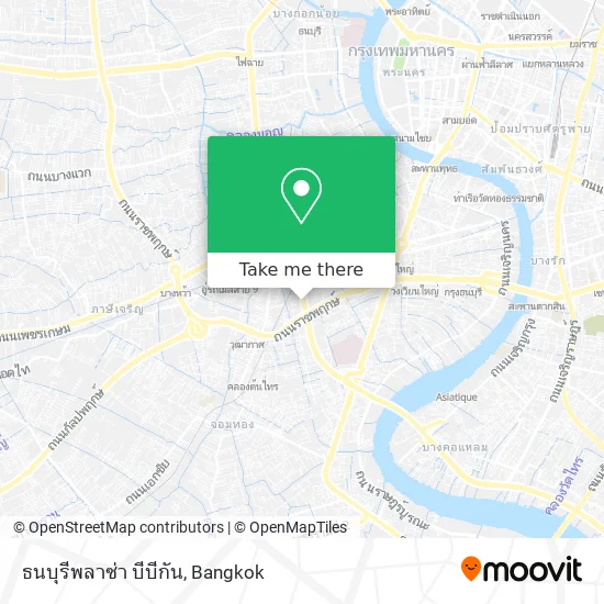 ธนบุรีพลาซ่า บีบีกัน map