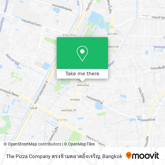 The Pizza Company ตรงข้ามตลาดยิ่งเจริญ map