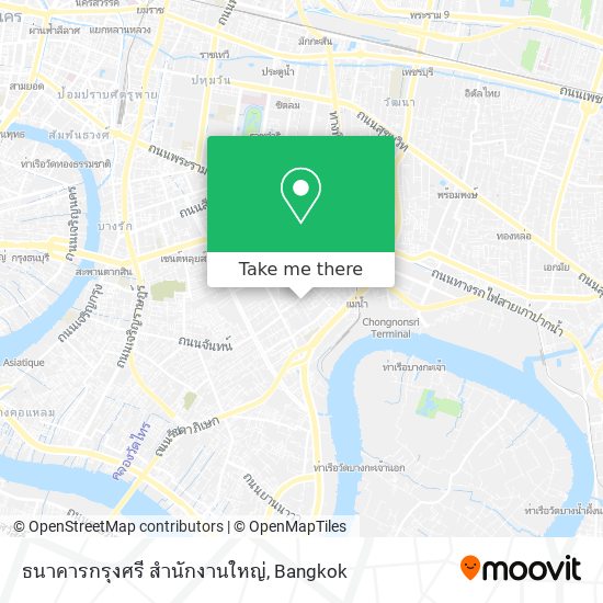ธนาคารกรุงศรี สำนักงานใหญ่ map