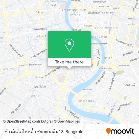 ข้าวมันไก่ไหหล่ำ ซอยตากสิน13 map