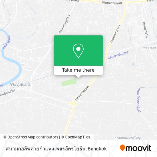 สนามกอล์ฟค่ายกำแพงเพชรอัครโยธิน map