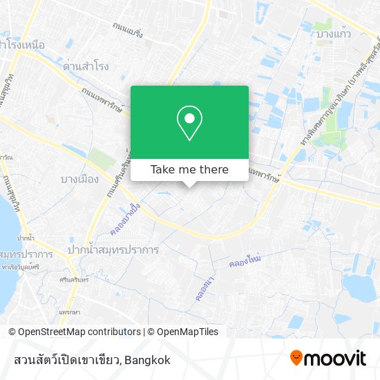 สวนสัตว์เปิดเขาเขียว map