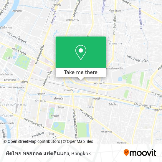 ผัดไทย หอยทอด แฟตดินแดง map