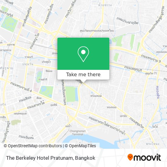 The Berkeley Hotel Pratunam map