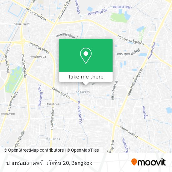 ปากซอยลาดพร้าววังหิน 20 map