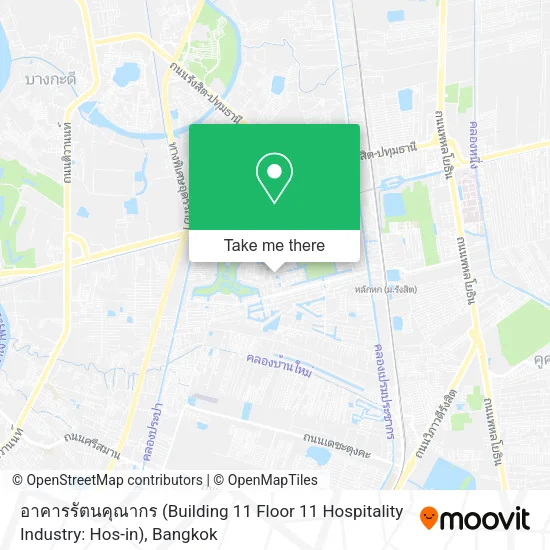 อาคารรัตนคุณากร (Building 11 Floor 11 Hospitality Industry: Hos-in) map