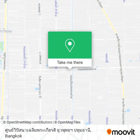 ศูนย์วิปัสนาเฉลิมพระเกียรติ ยุวพุทธฯ ปทุมธานี map