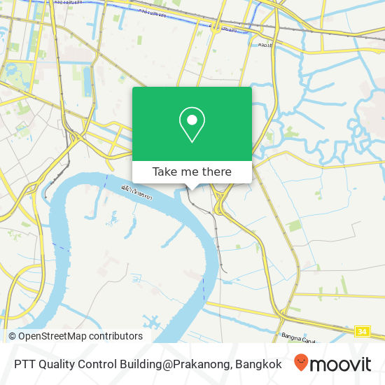 PTT Quality Control Building@Prakanong map