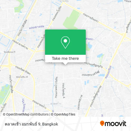 ตลาดเช้า อมรพันธ์ 9 map