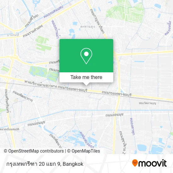 กรุงเทพกรีฑา 20 แยก 9 map