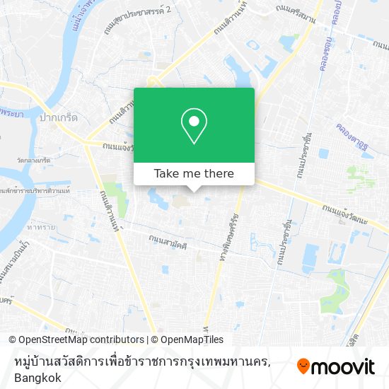 หมู่บ้านสวัสดิการเพื่อข้าราชการกรุงเทพมหานคร map