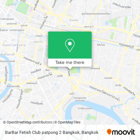 BarBar Fetish Club patpong 2 Bangkok map