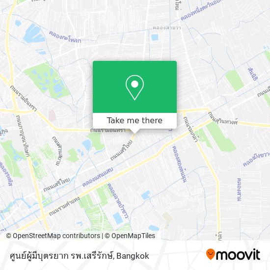 ศูนย์ผู้มีบุตรยาก รพ.เสรีรักษ์ map