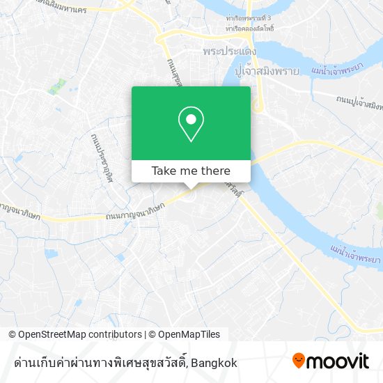 ด่านเก็บค่าผ่านทางพิเศษสุขสวัสดิ์ map