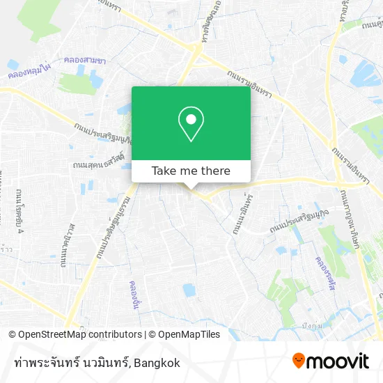 ท่าพระจันทร์ นวมินทร์ map