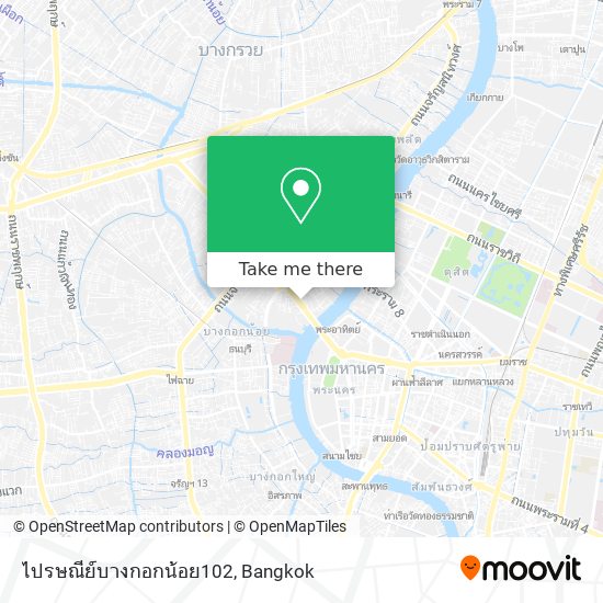 ไปรษณีย์บางกอกน้อย102 map