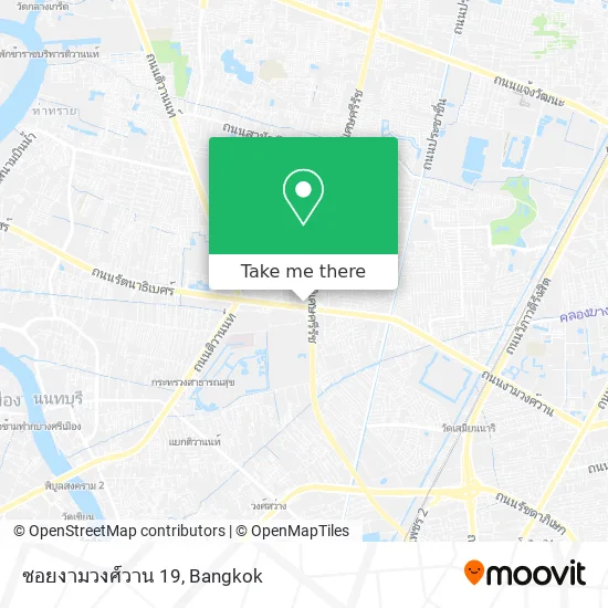 ซอยงามวงศ์วาน 19 map
