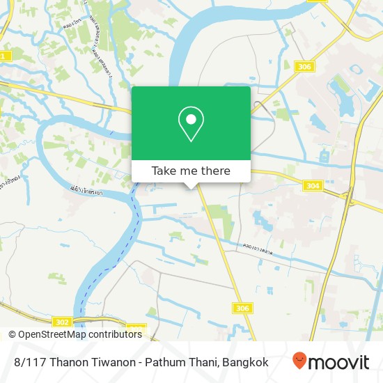 8 / 117 Thanon Tiwanon - Pathum Thani map