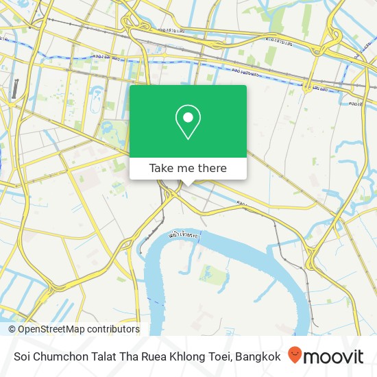 Soi Chumchon Talat Tha Ruea Khlong Toei map