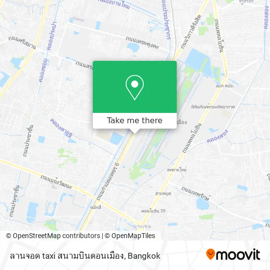 ลานจอด taxi สนามบินดอนเมือง map