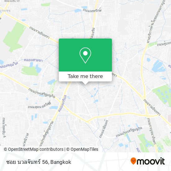 ซอย นวลจันทร์ 56 map